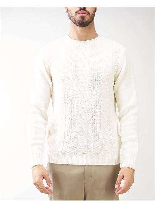 Jacquard sweater Daniele Alessandrini DANIELE ALESSANDRINI | Sweater | FM93037430612